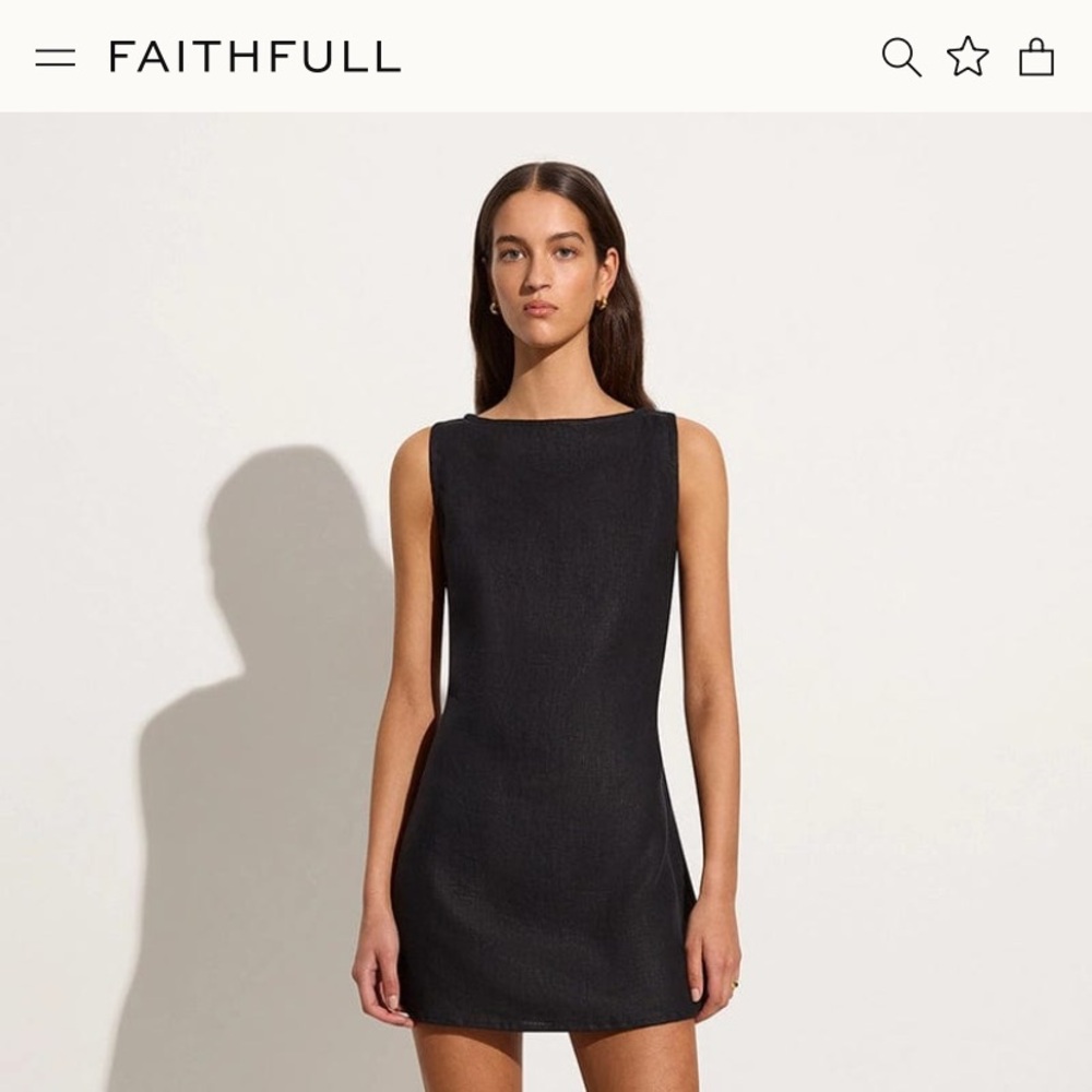 Faithfull Lui Mini Dress Black